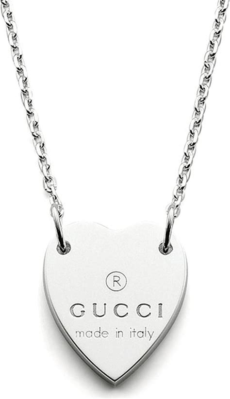 gucci heart necklace|gucci heart bracelet with trademark.